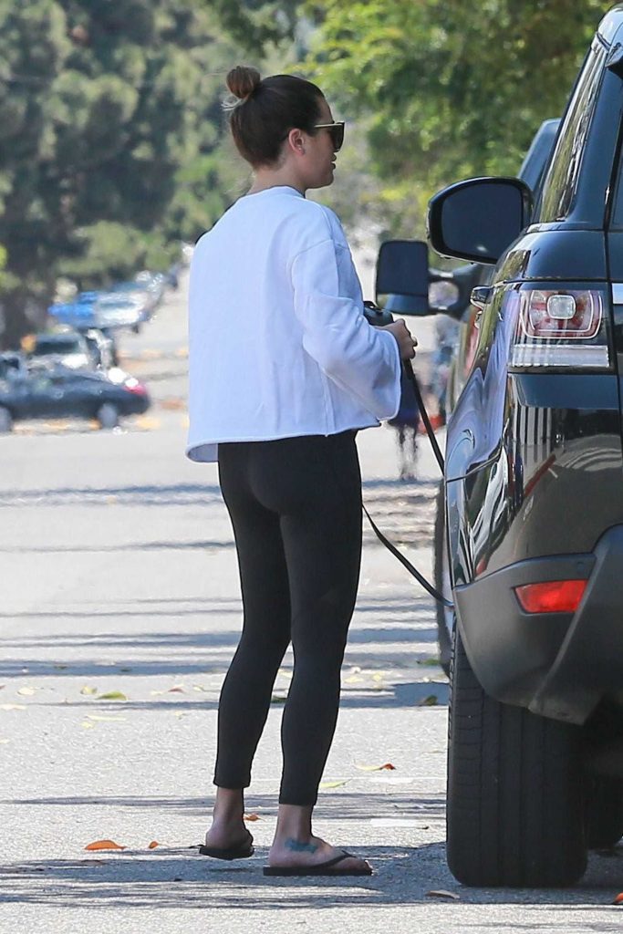 Lea Michele Was Seen Out in Brentwood-5