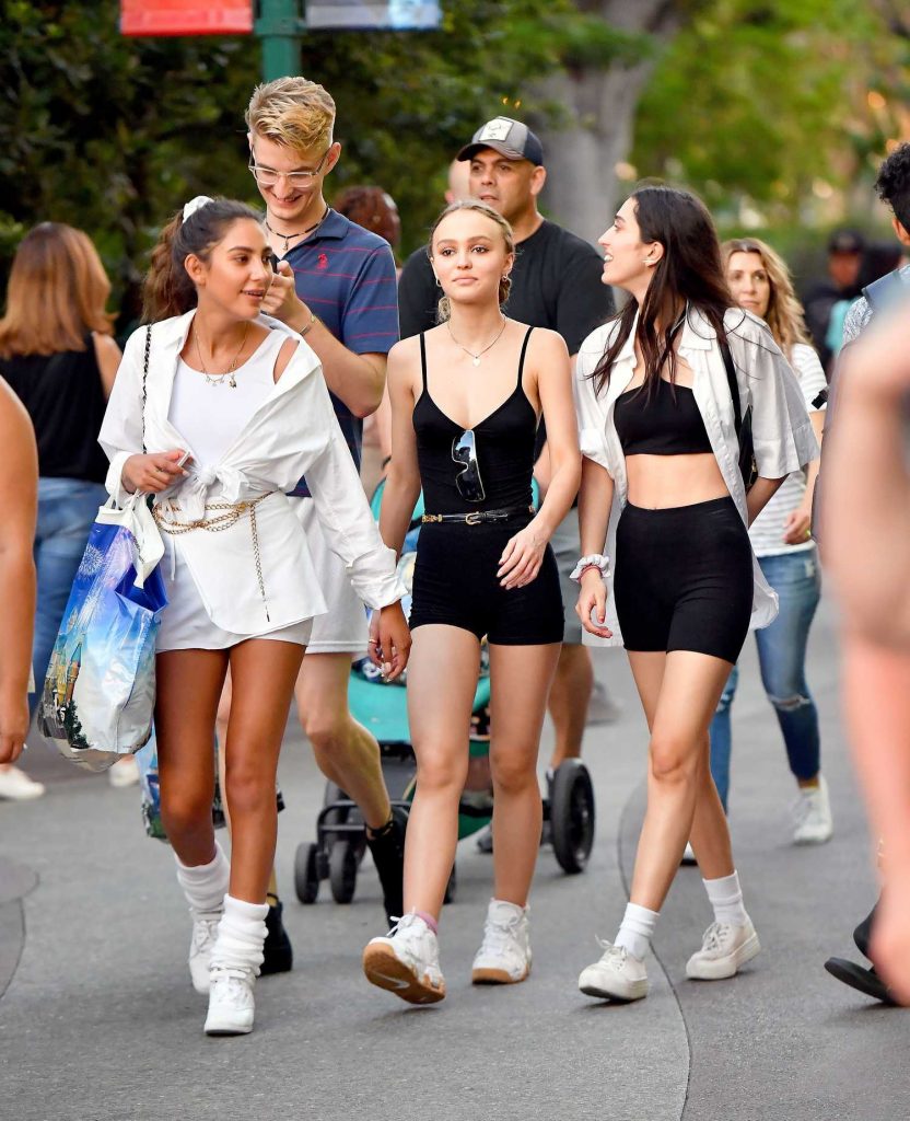 Lily-Rose Depp Enjoys a Day at Disneyland in Los Angeles-5