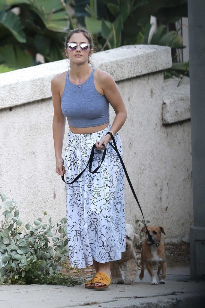 Minka Kelly Walks Her Dog in Hollywood-3