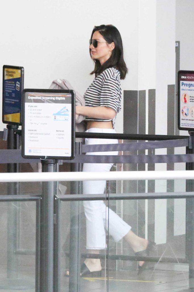 Olivia Munn at LAX Airport in LA-4