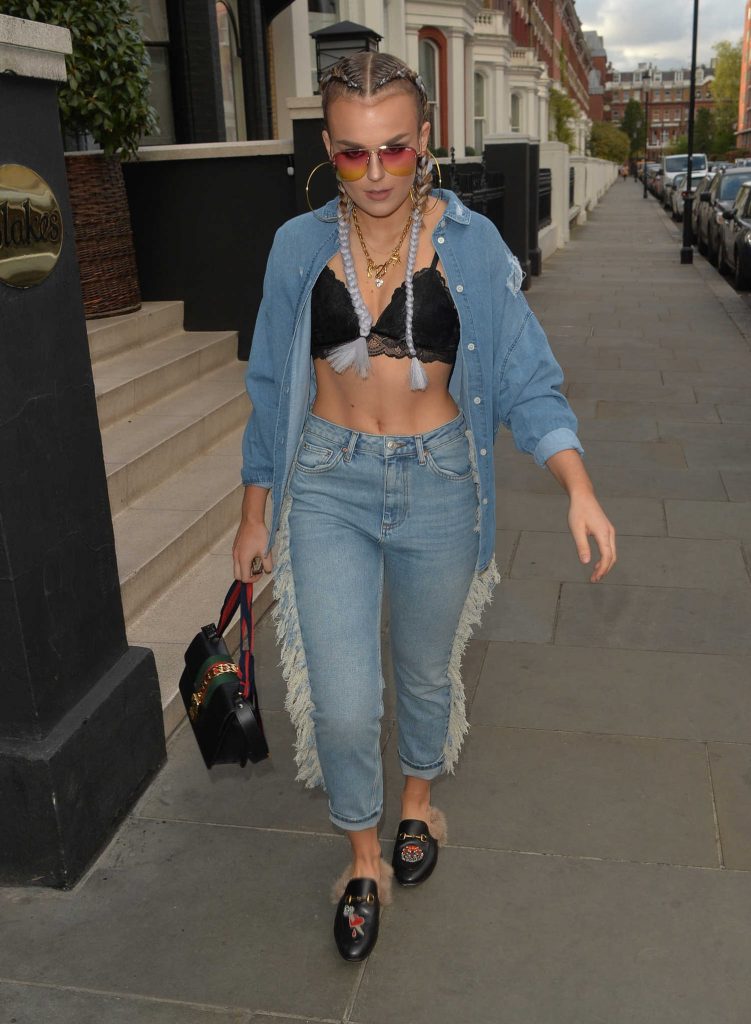 Tallia Storm Leaves the Blakes Hotel in London-2