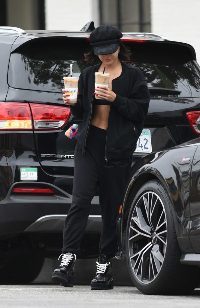 Vanessa Hudgens Gets Coffee Out in LA-1