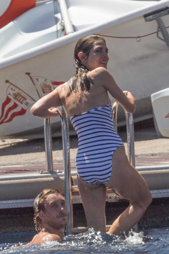 Charlotte Casiraghi Wears a Swimsuit at the Monaco Yacht Club-3