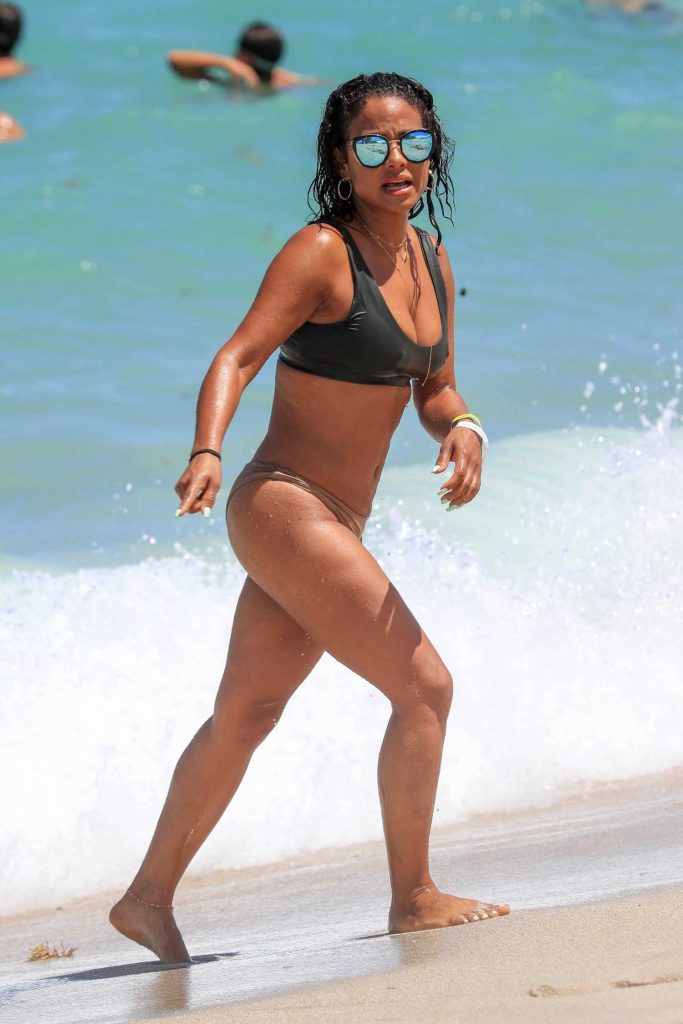Christina Milian in Bikini at the Beach in Miami-3