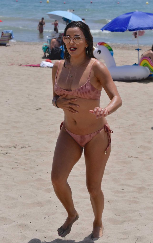 Eva Longoria in Bikini at the Beach in Marbella, Spain-2