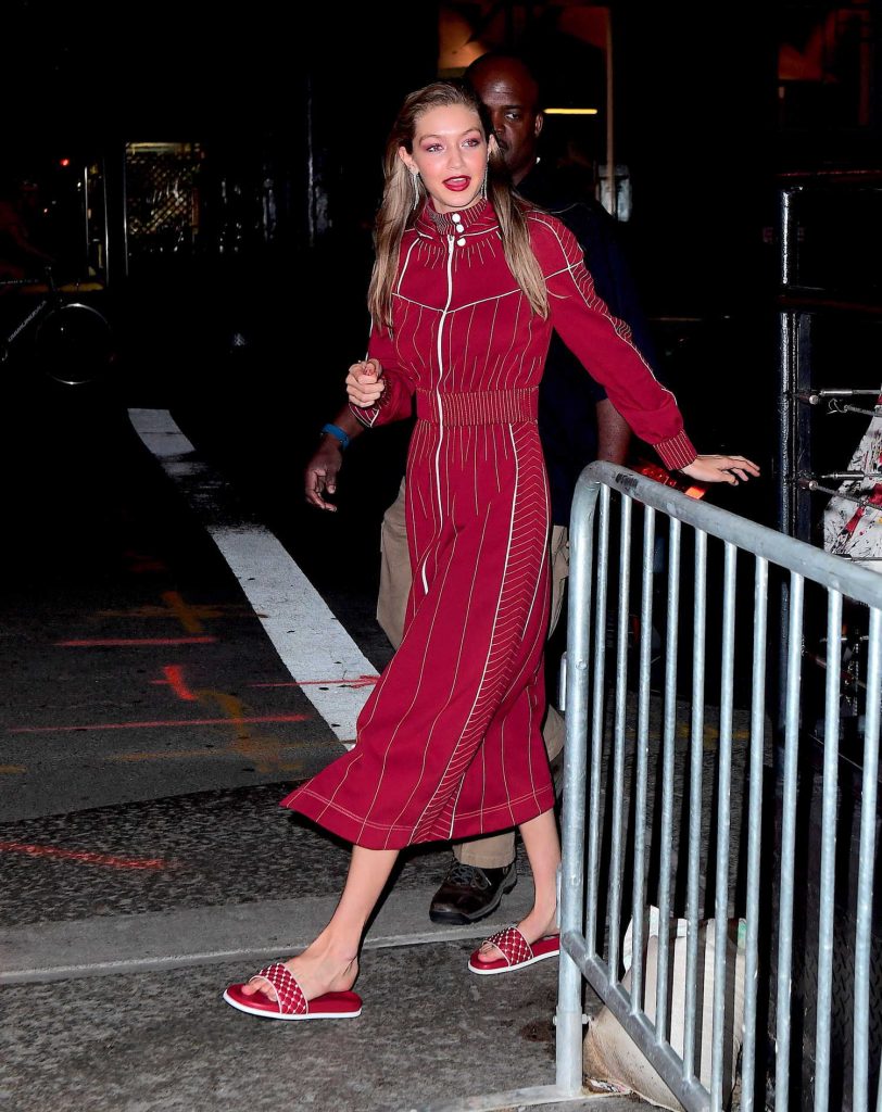 Gigi Hadid Was Seen During a Photoshoot at Mr. Chow in Tribeca in NYC-2