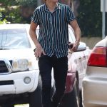 Tom Holland Heads to a Studio in Los Angeles