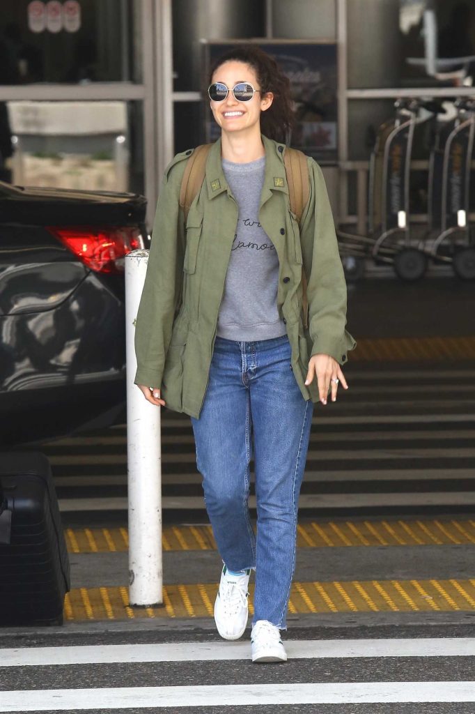 Emmy Rossum Arrives at LAX Airport in LA-1