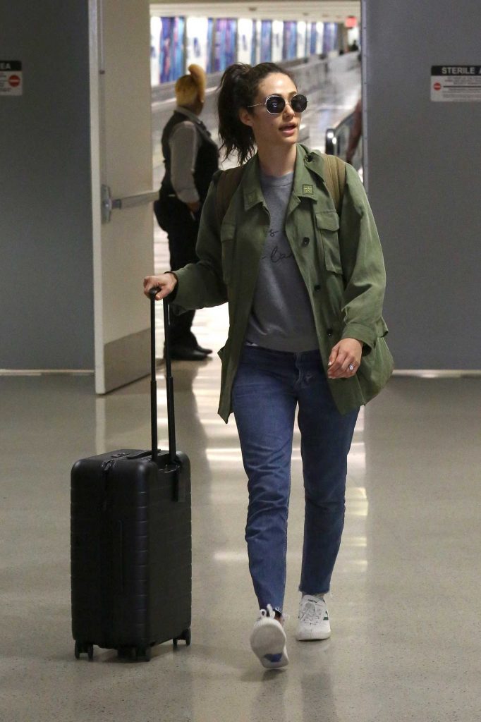 Emmy Rossum Arrives at LAX Airport in LA-5