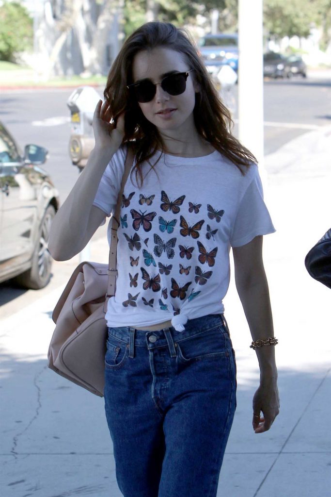Lily Collins Out Shopping in Beverly Hills-5