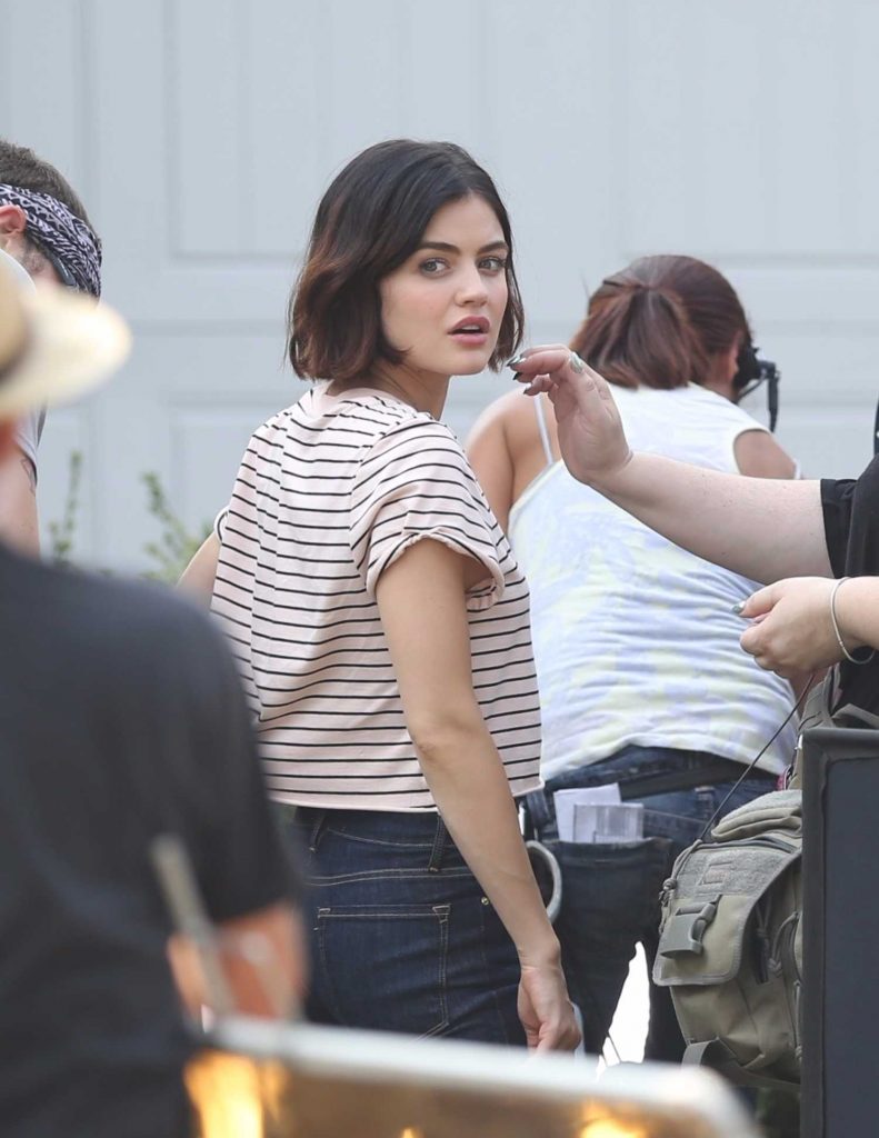 Lucy Hale on the Set of Life Sentence in Vancouver-2
