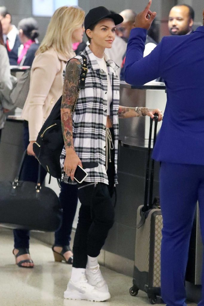 Ruby Rose at LAX Airport in Los Angeles-2