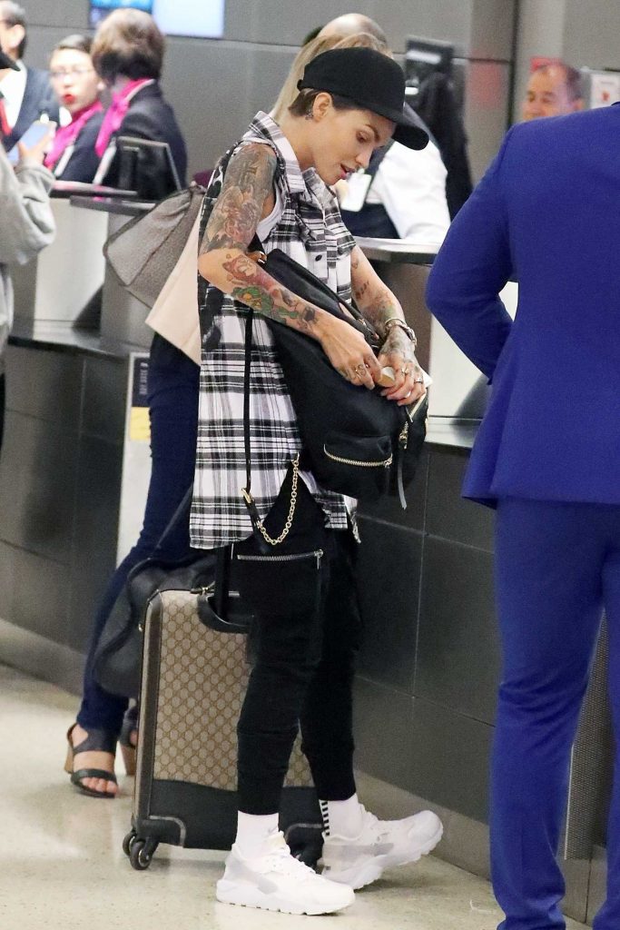 Ruby Rose at LAX Airport in Los Angeles-4