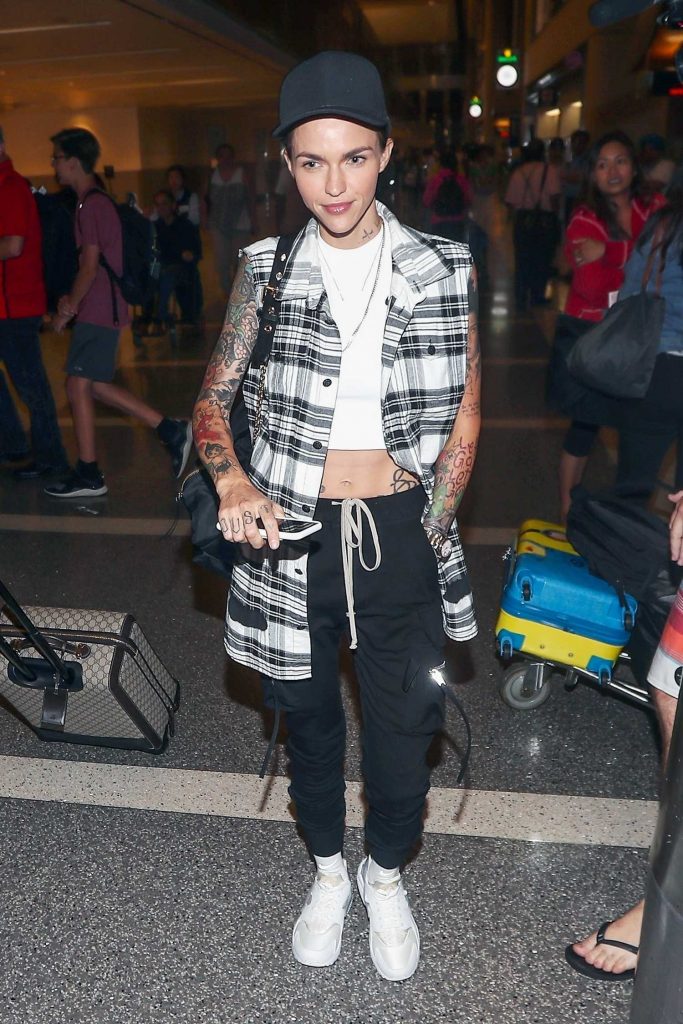 Ruby Rose at LAX Airport in Los Angeles-5