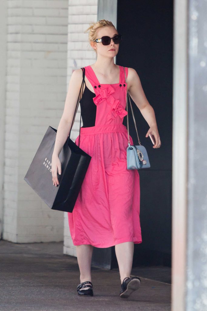 Elle Fanning Goes Shopping at Barney's in NYC-4