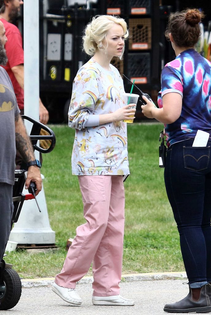 Emma Stone on the Set of Maniac in Long Island, NYC-2