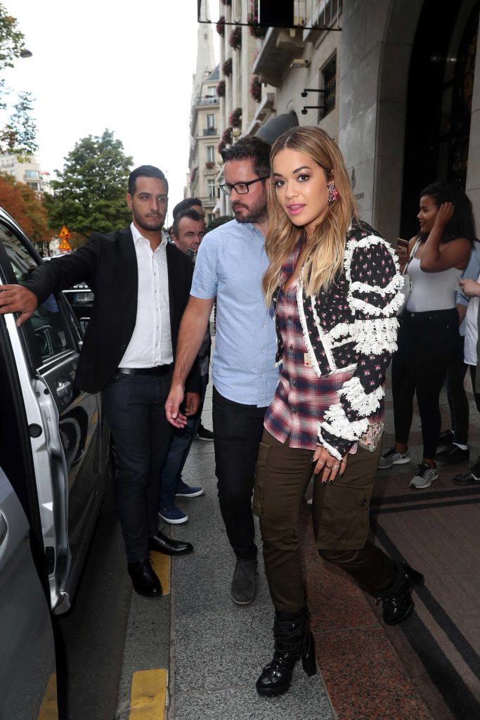 Rita Ora Leaves Her Hotel in Paris-1
