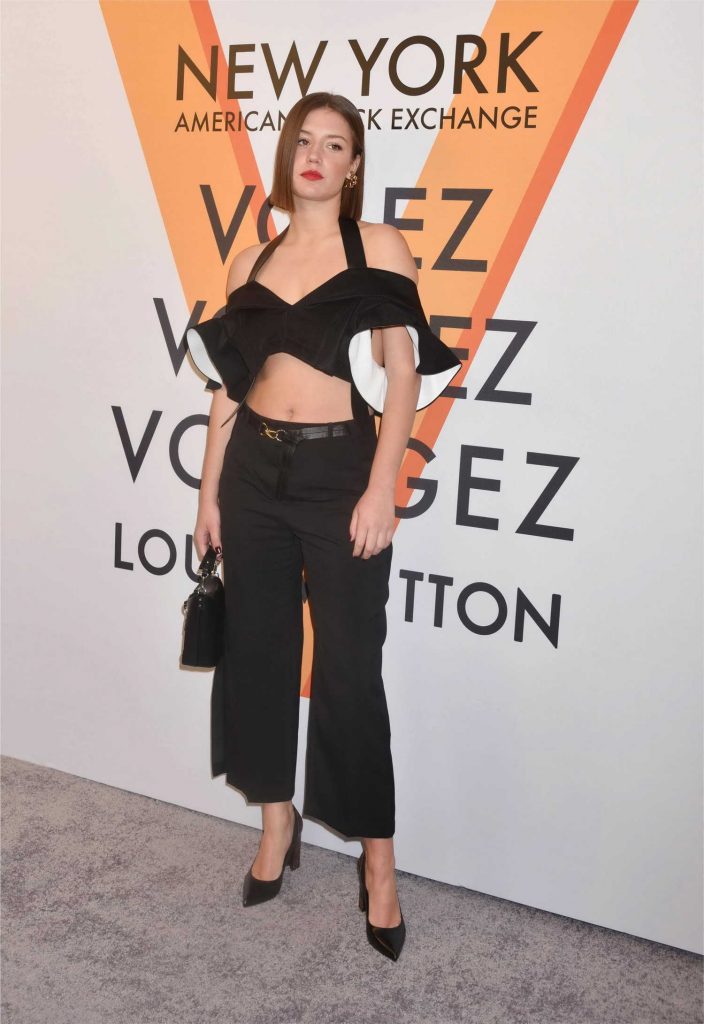 Adele Exarchopoulos at the Volez, Voguez, Voyagez: Louis Vuitton Exhibition Opening in NYC-2