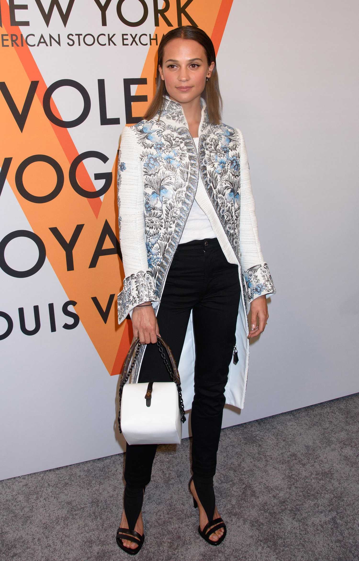 Alicia Vikander at the Volez, Voguez, Voyagez: Louis Vuitton Exhibition Opening in NYC – Celeb Donut