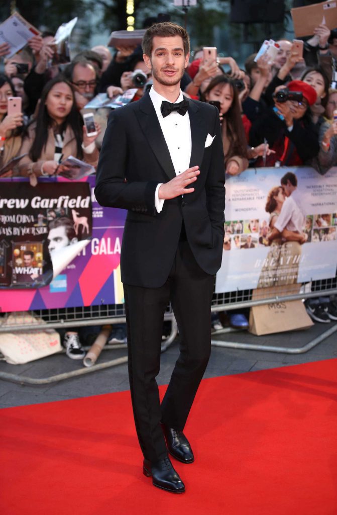 Andrew Garfield at the Breathe Premiere During the 61st BFI London Film Festival-3