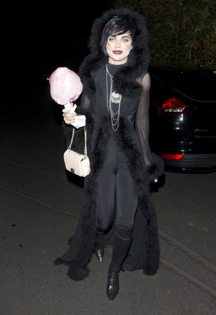 AnnaLynne McCord Arrives at the Just Jared Halloween Party in LA-5