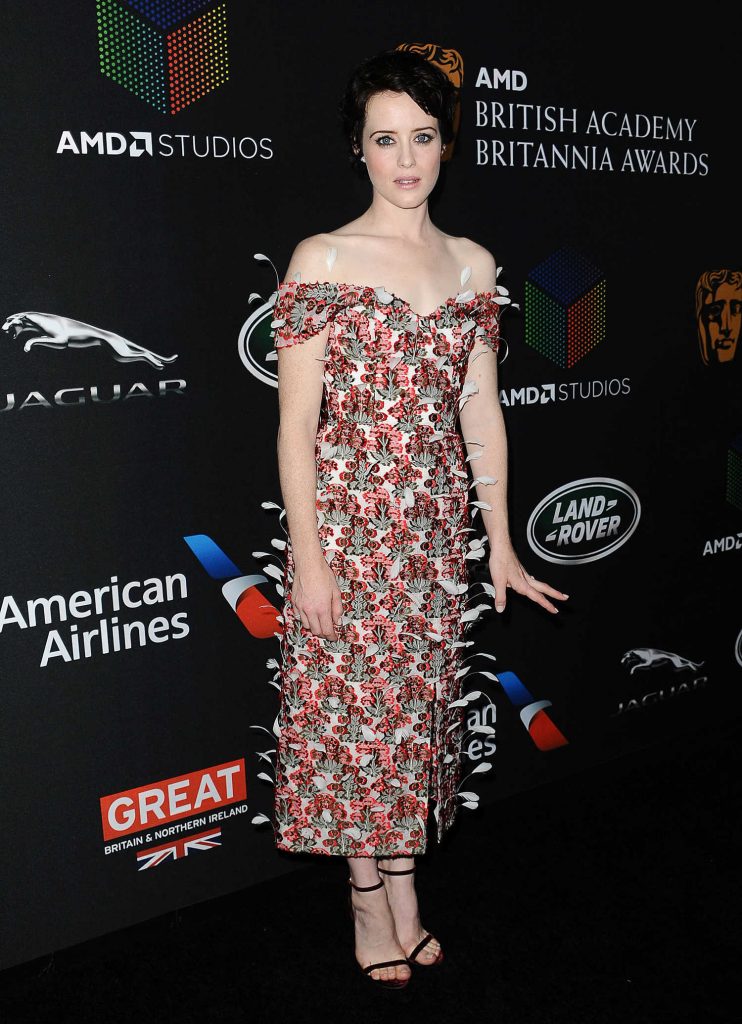 Claire Foy at 2017 AMD British Academy Britannia Awards in Beverly Hills-2