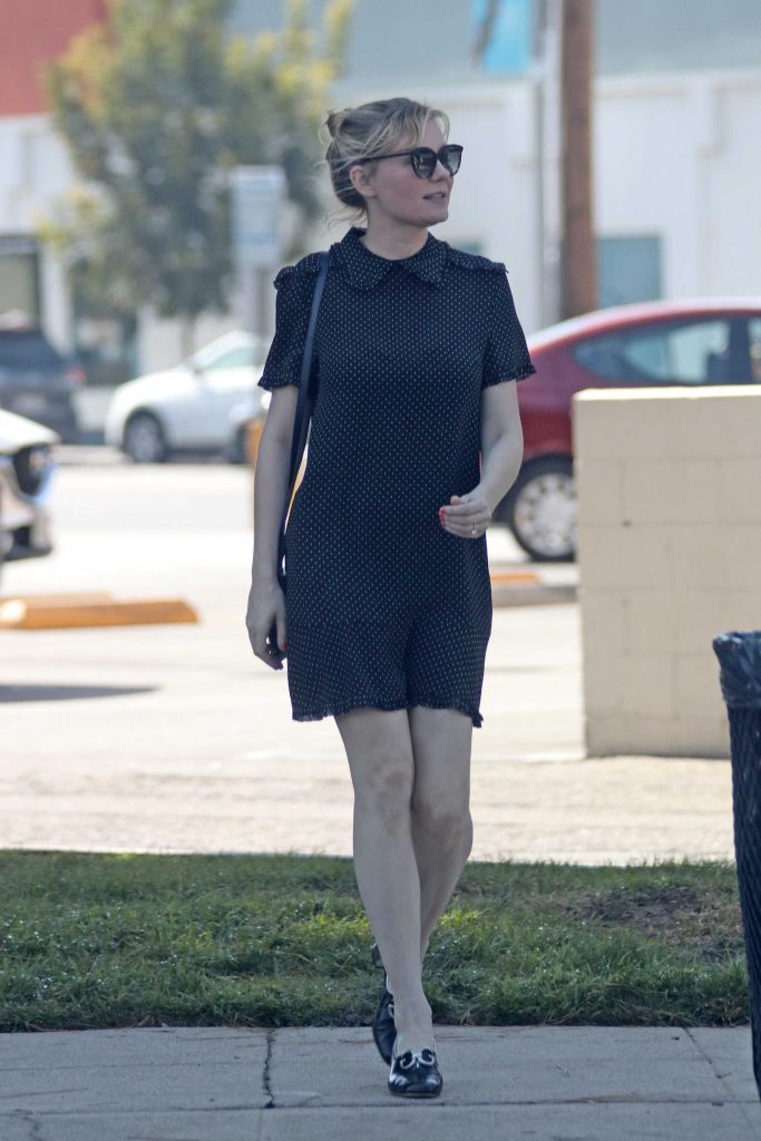 Kirsten Dunst Wears a Black Dress Out in LA-2