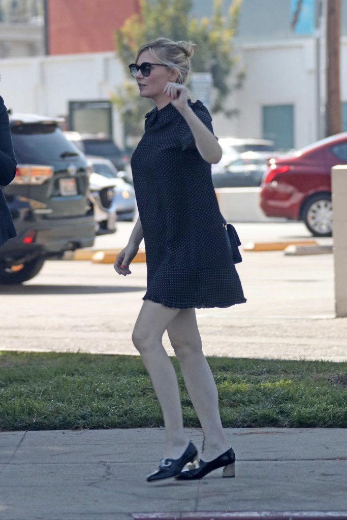 Kirsten Dunst Wears a Black Dress Out in LA-3