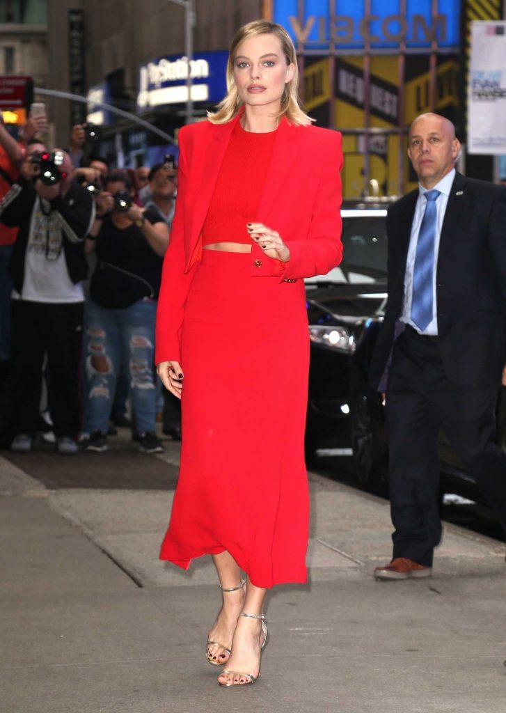 Margot Robbie Visits the ABC Studios for Good Morning America in New