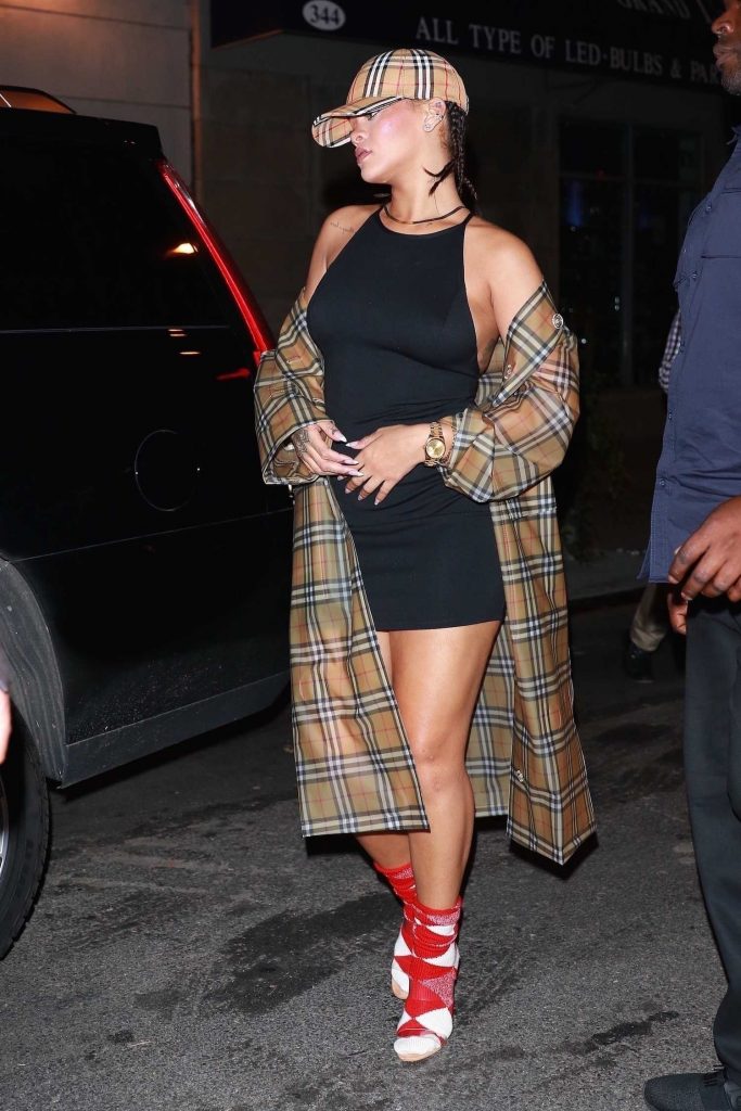 Rihanna Arrives for Dinner in the Big Apple in New York-2
