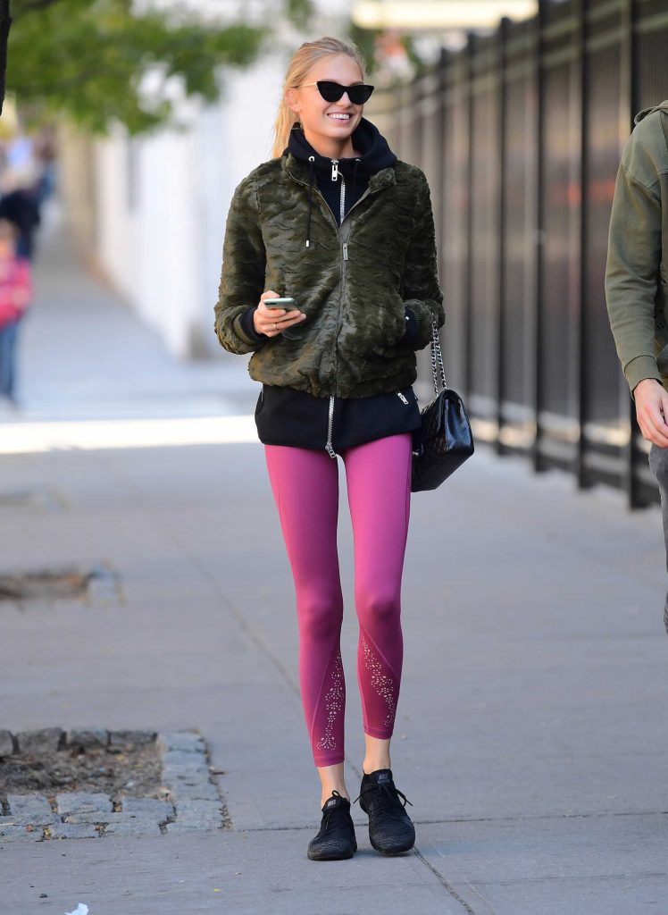 Romee Strijd Leaves the Gym in NYC-4
