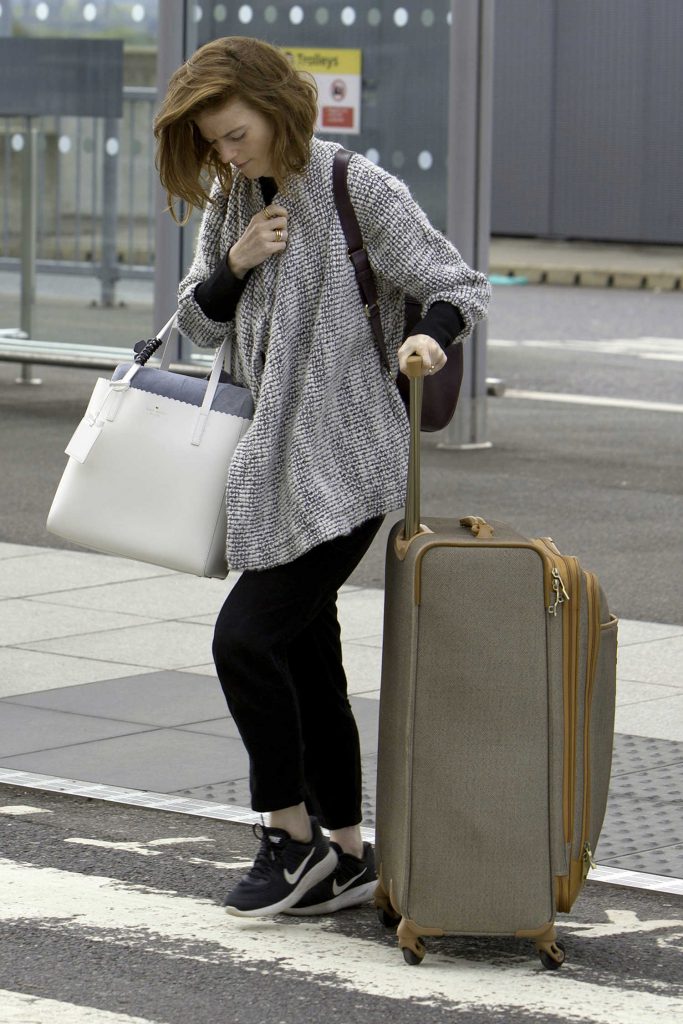 Rose Leslie Arrives at Heathrow Airport in London-3