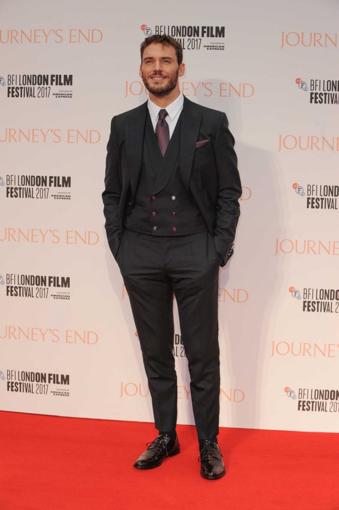 Sam Claflin at the Journey's End Premiere During the 61st BFI London Film Festival-1