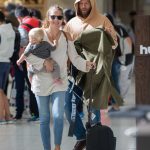 Teresa Palmer and Her Husband Mark Webber Arrive in Adelaide, Australia