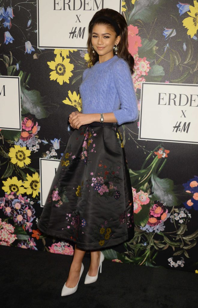 Zendaya at Erdem x H&M Launch Event in Los Angeles-2