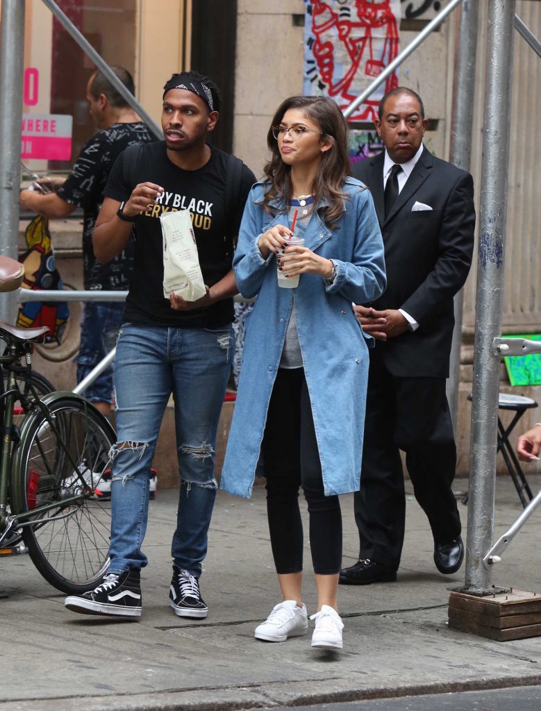 Zendaya Goes Shopping With a Friend in Soho, NYC-1
