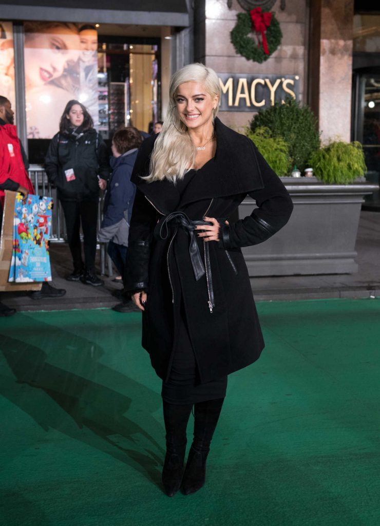 Bebe Rexha at the Macy's Thanksgiving Day Parade Rehearsals in NYC-2