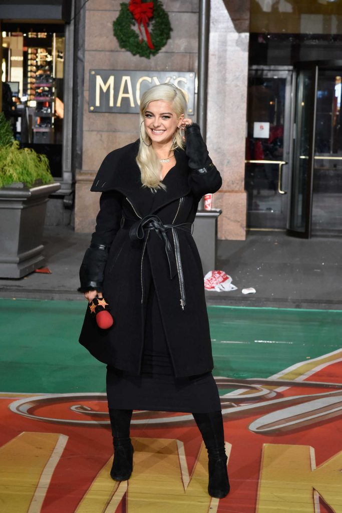 Bebe Rexha at the Macy's Thanksgiving Day Parade Rehearsals in NYC-3