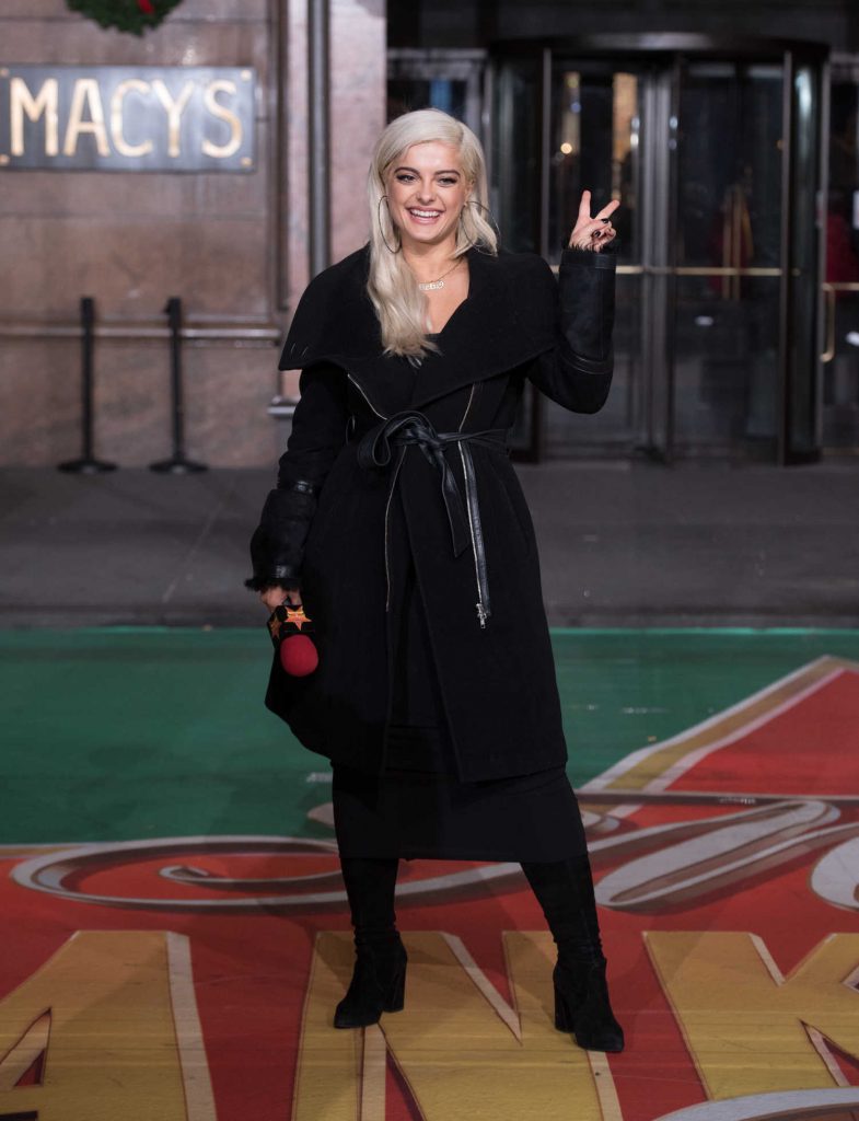 Bebe Rexha at the Macy's Thanksgiving Day Parade Rehearsals in NYC-4