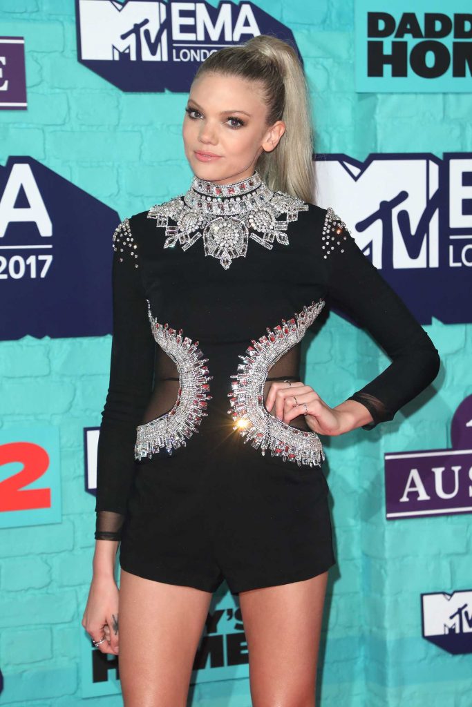 Becca Dudley at the 24th MTV Europe Music Awards in London-3
