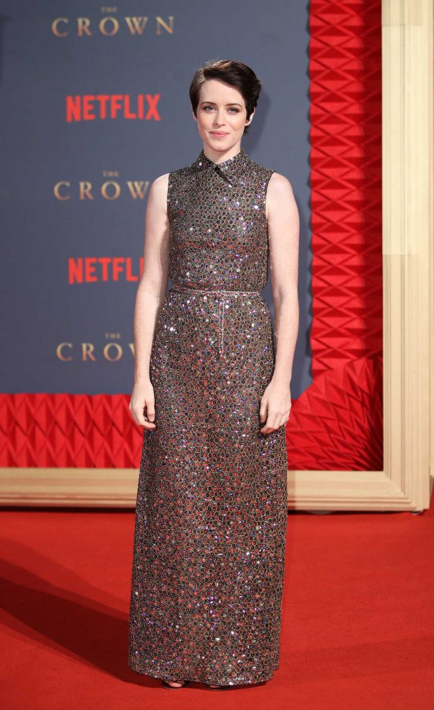 Claire Foy at The Crown Season 2 Premiere in London-2