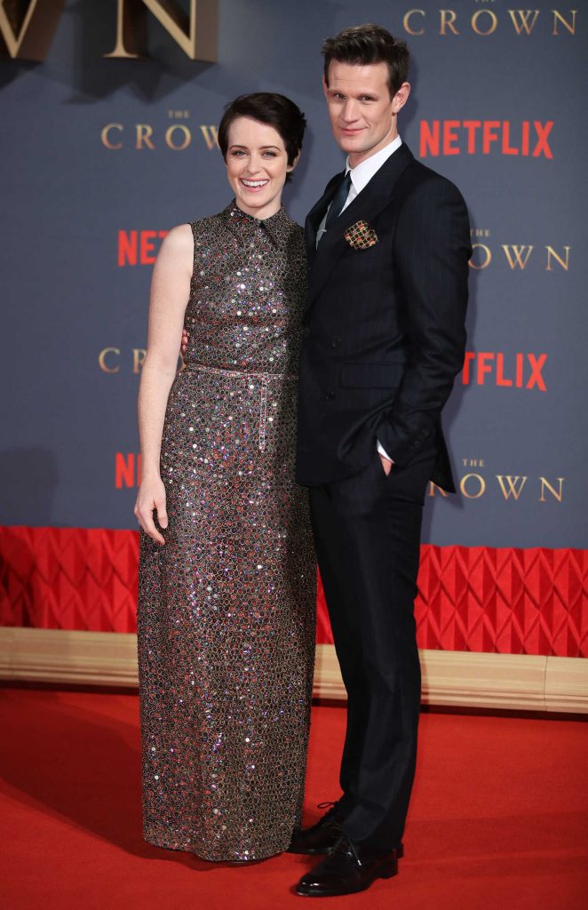 Claire Foy at The Crown Season 2 Premiere in London-4