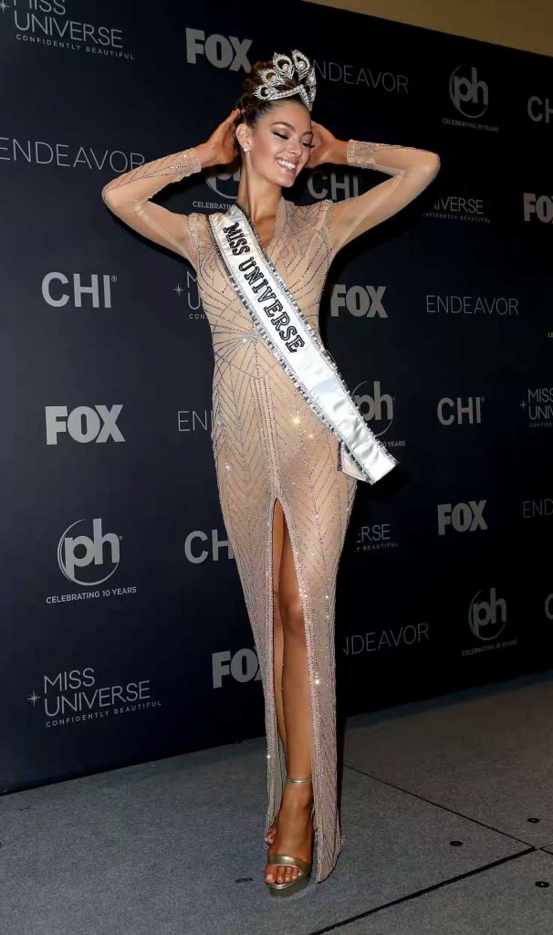 Demi-Leigh-Nel-Peters Attends the 2017 Miss Universe Pageant at Planet Hollywood Resort and Casino in Las Vegas-1