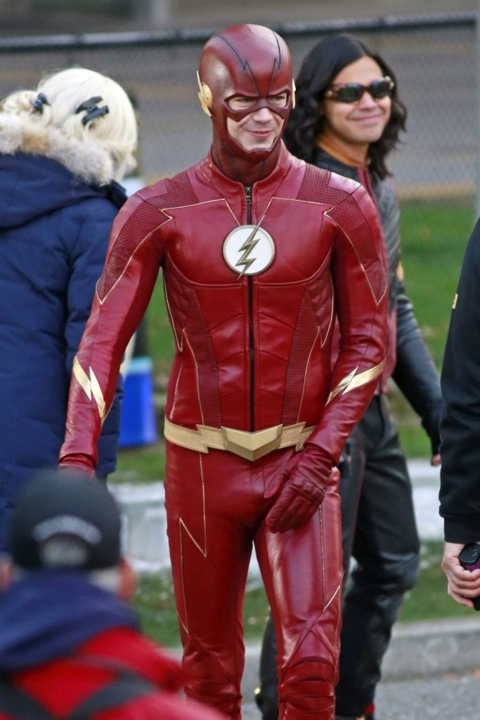 Grant Gustin on the Set of The Flash in Vancouver-1