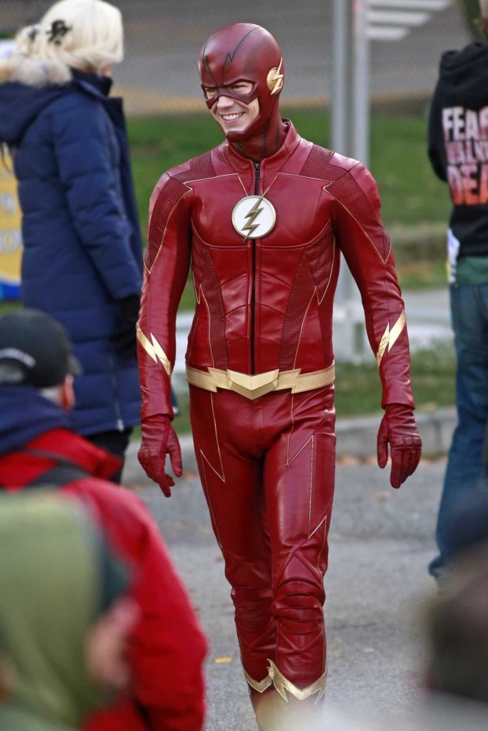 Grant Gustin on the Set of The Flash in Vancouver-5