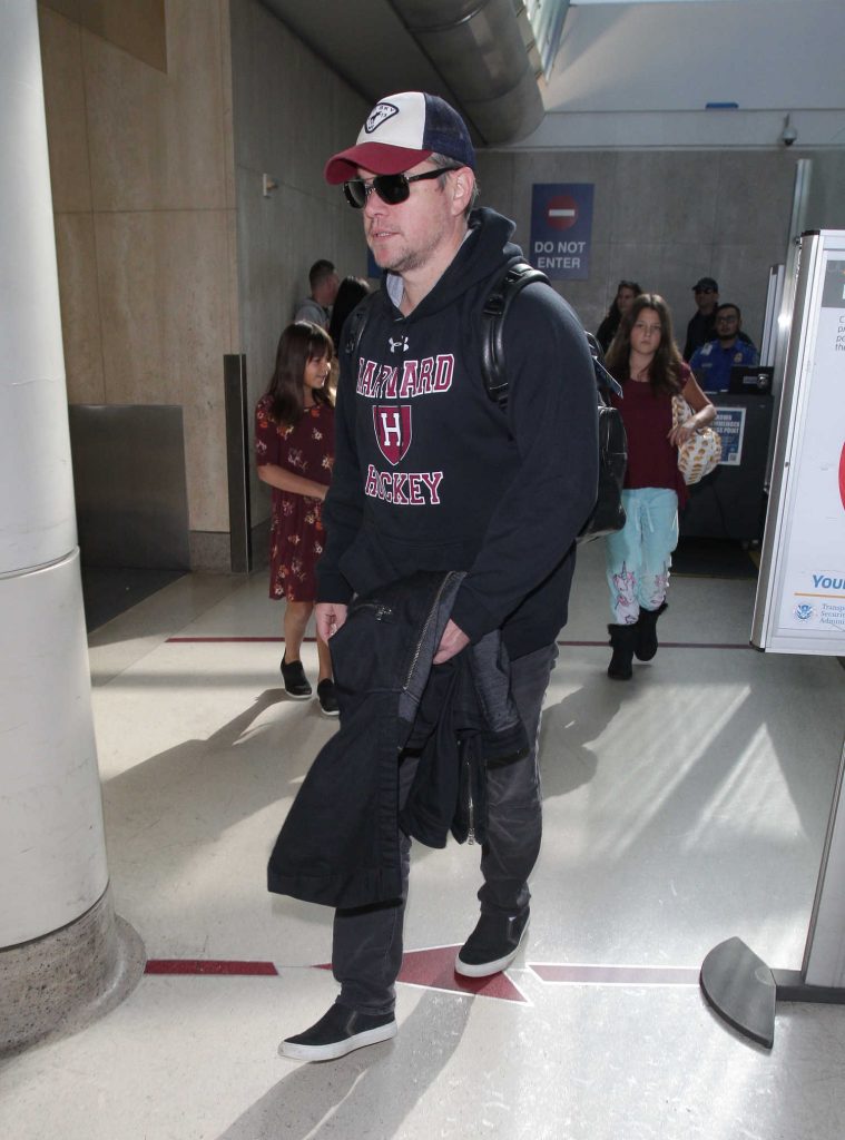 Matt Damon Was Seen at LAX Airport in LA-4