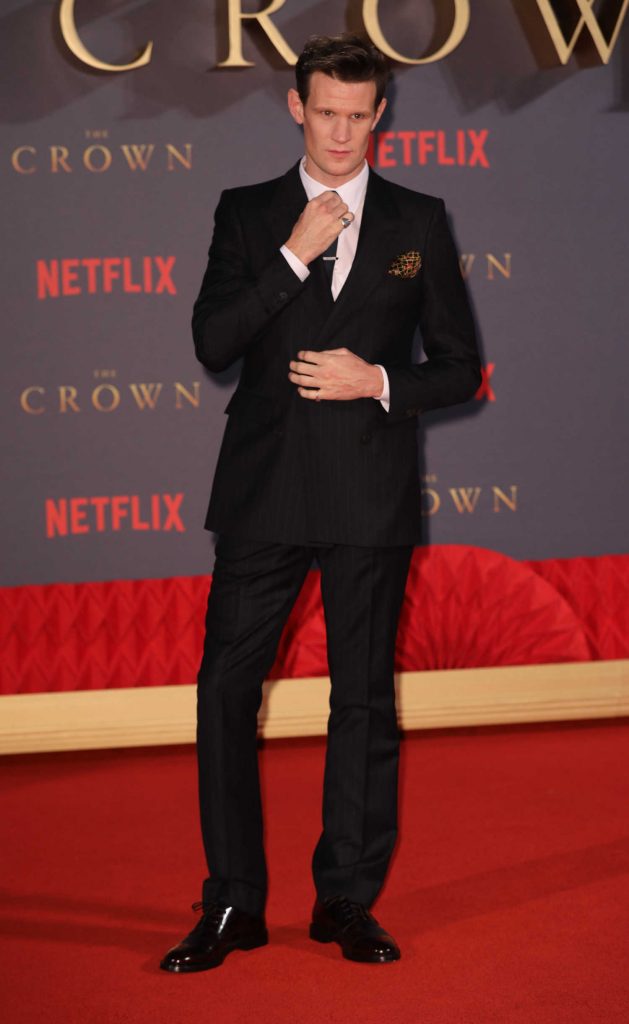 Matt Smith at The Crown 2 World Premiere at Odeon Leicester Square in London-3