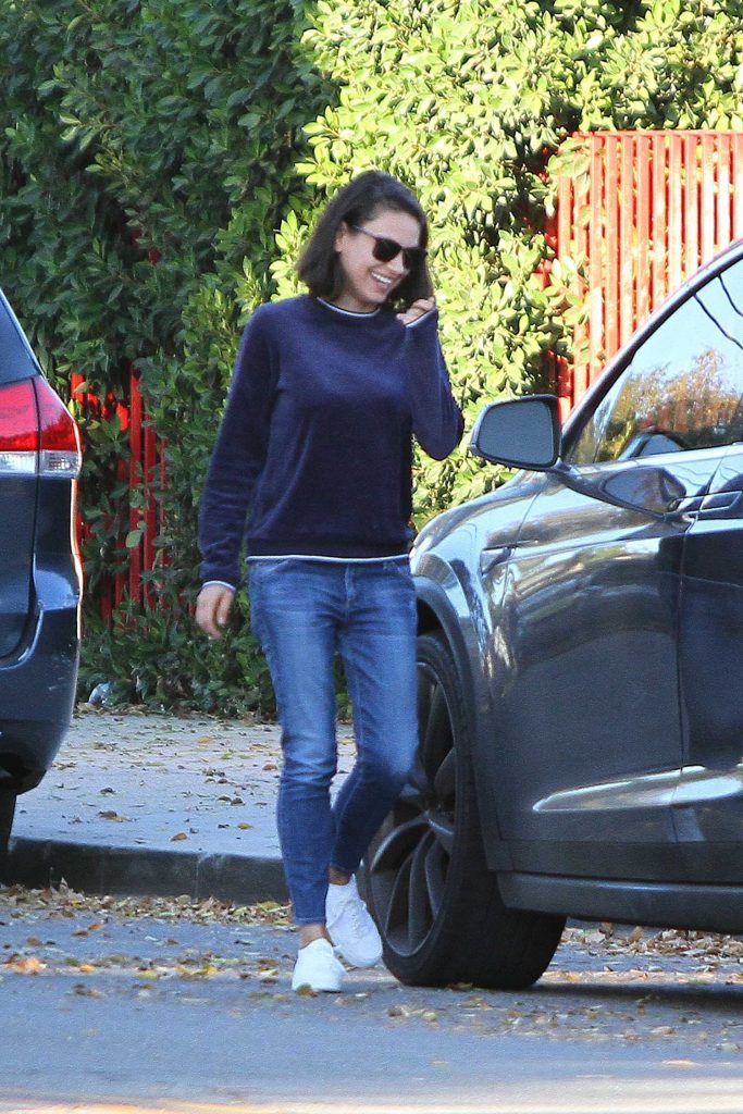 Mila Kunis Heads Out to Her Car in LA-3