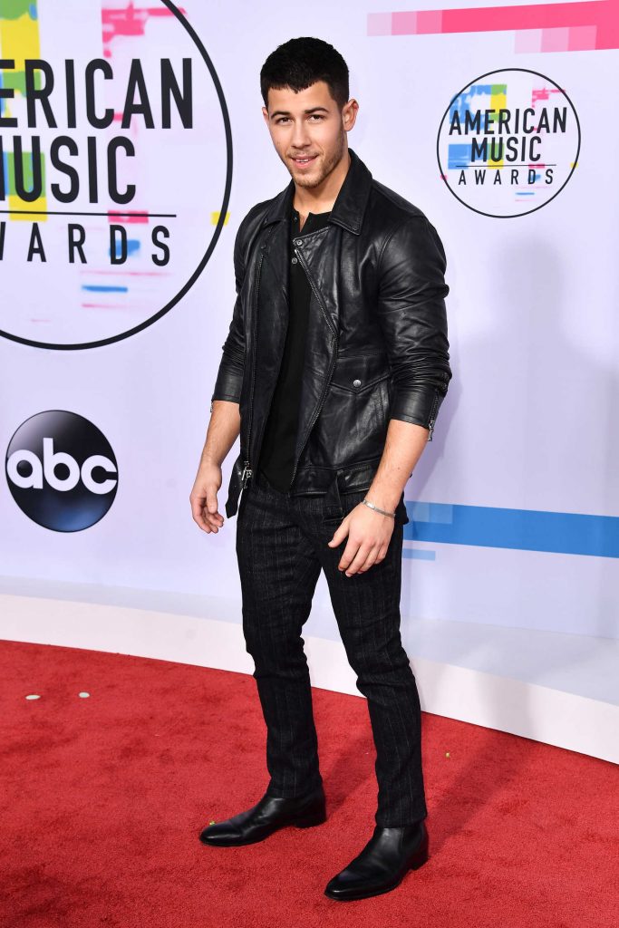 Nick Jonas at 2017 American Music Awards at the Microsoft Theater in Los Angeles-3