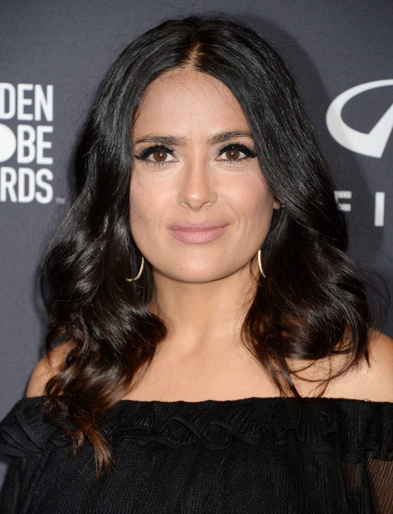 Salma Hayek at the HFPA and InStyle Celebrate the 75th Anniversary of The Golden Globe Awards at Catch LA-5